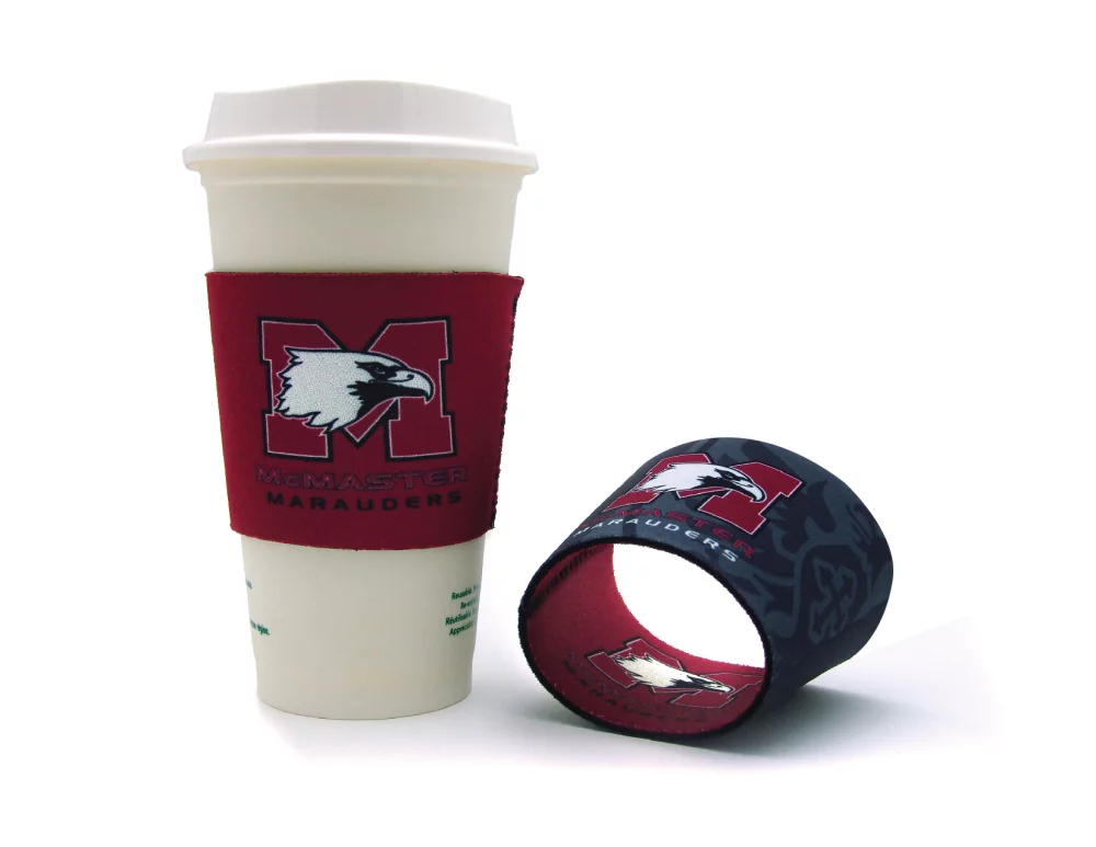 Manchon de café réversible et réutilisable en couleur pleine