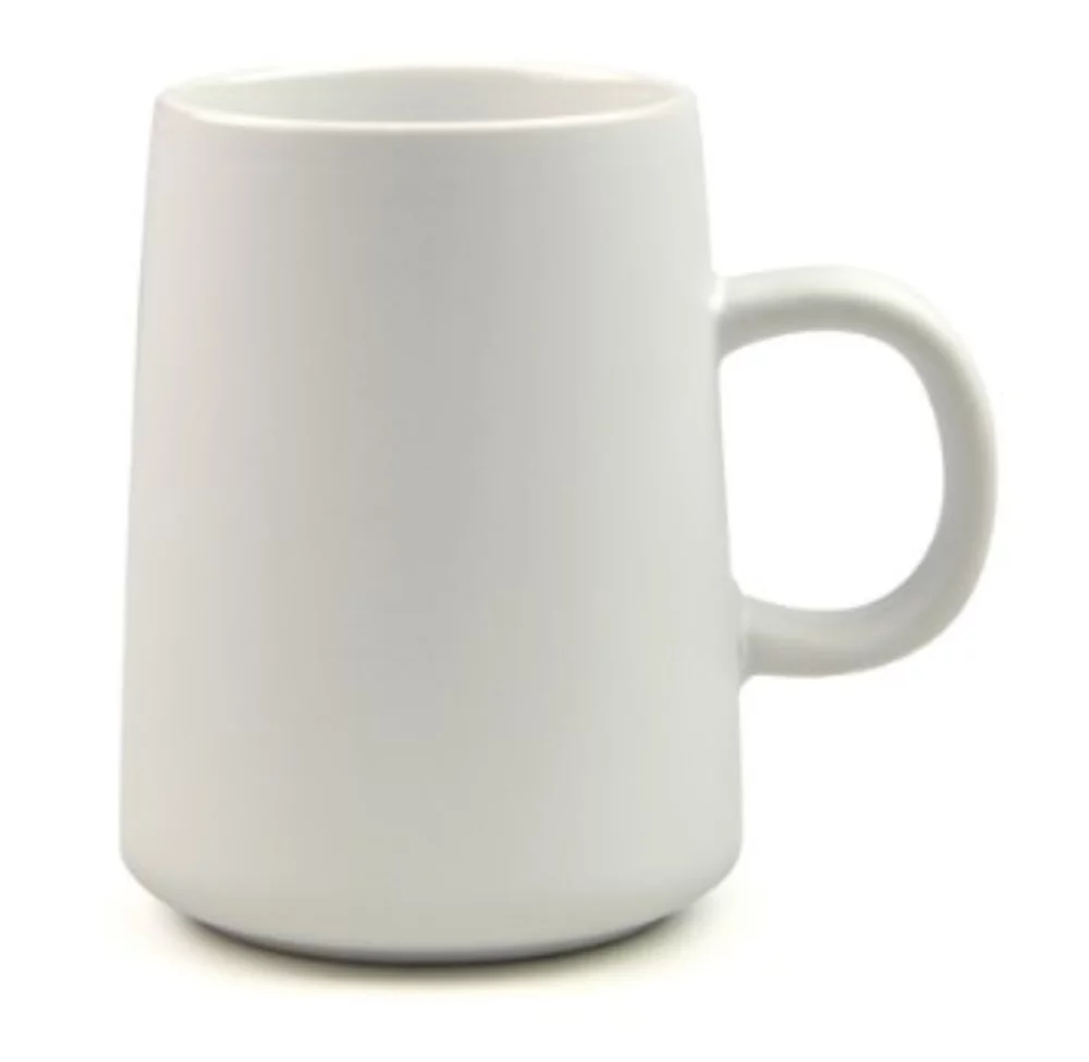 14 Oz. Deep Etch Ruby Ceramic Mug