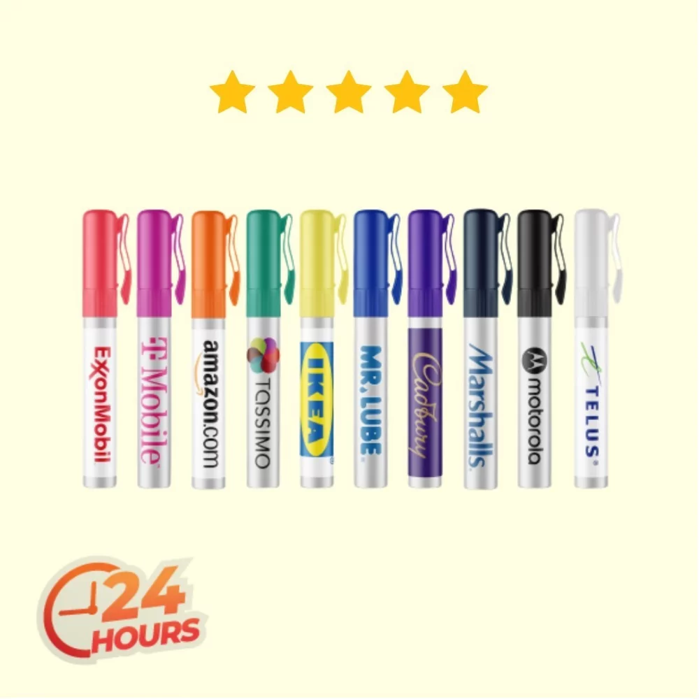 Spray nettoyant pour les mains de 8 ml avec service de livraison express le lendemain.