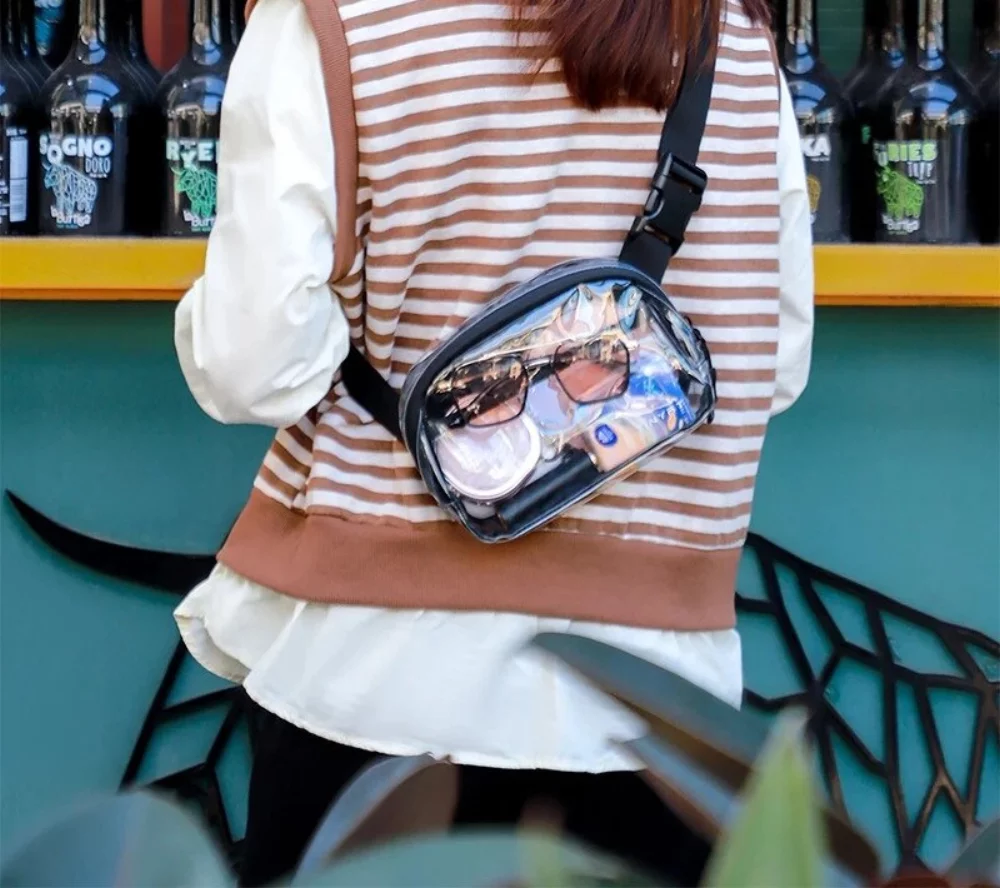 Clear PVC Crossbody Belt Bag