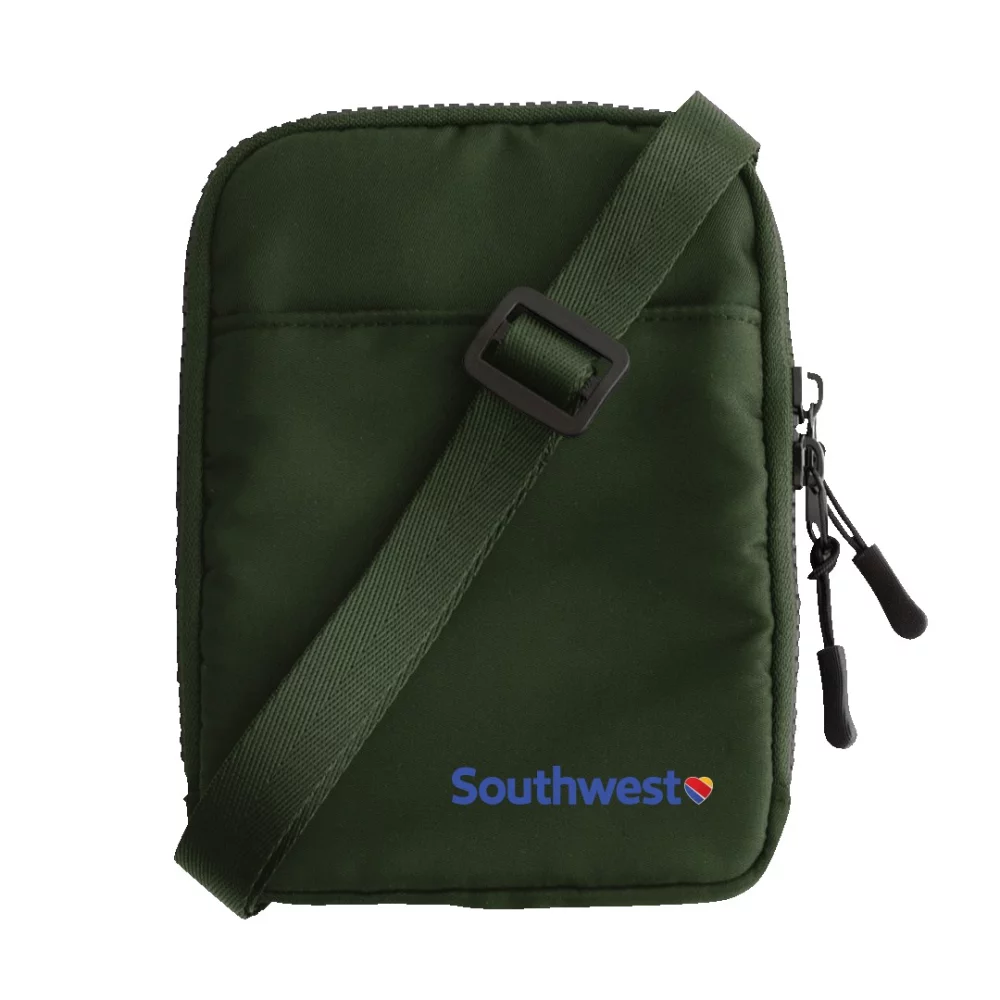 LL Crossbody Portrait Side Bag With Plastic Zipper (Air Import)