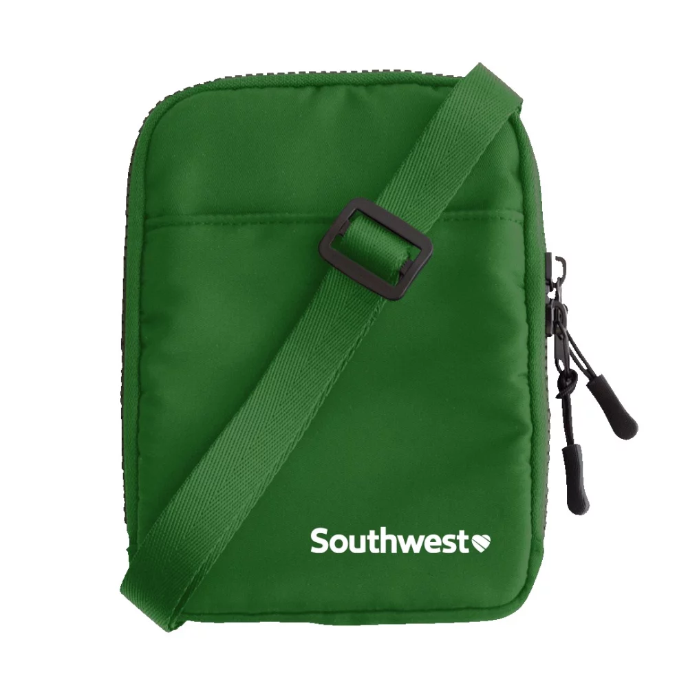 LL Crossbody Portrait Side Bag With Plastic Zipper (Air Import)