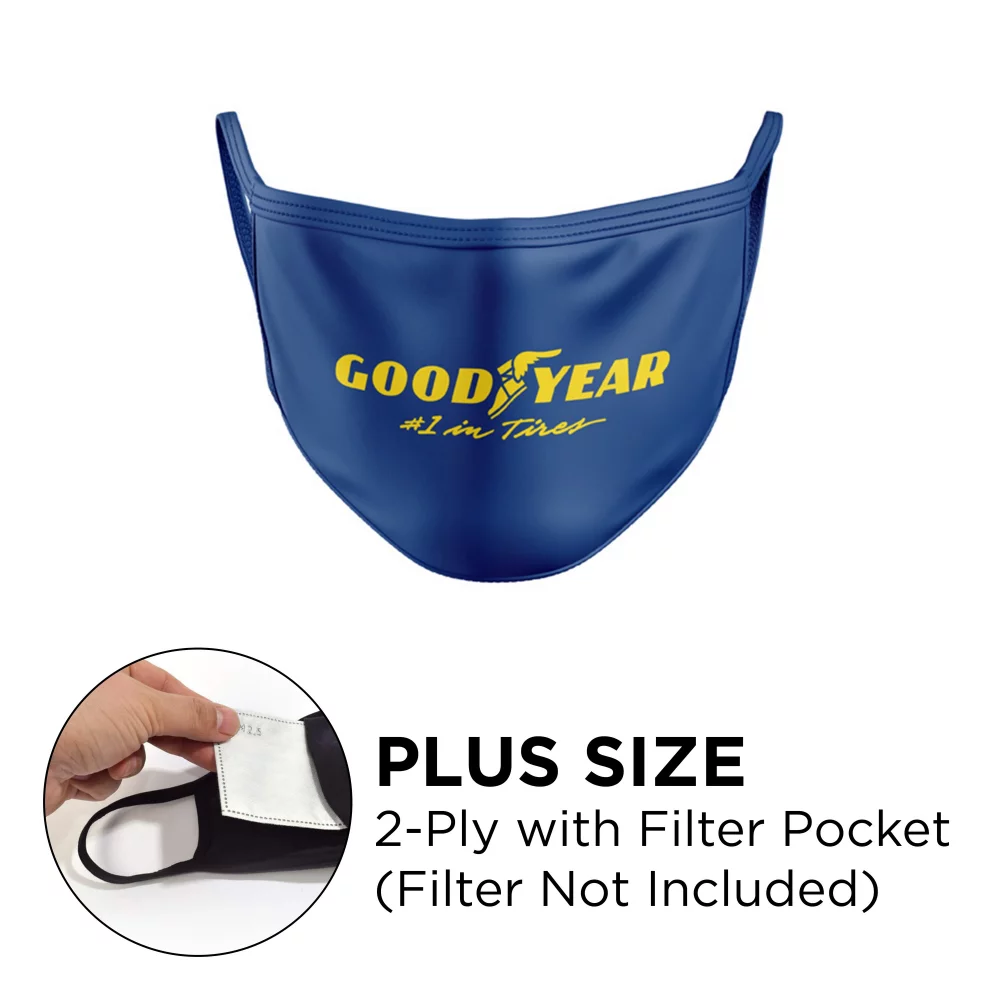 Plus Size 2-Ply Silkscreened Cotton Mask