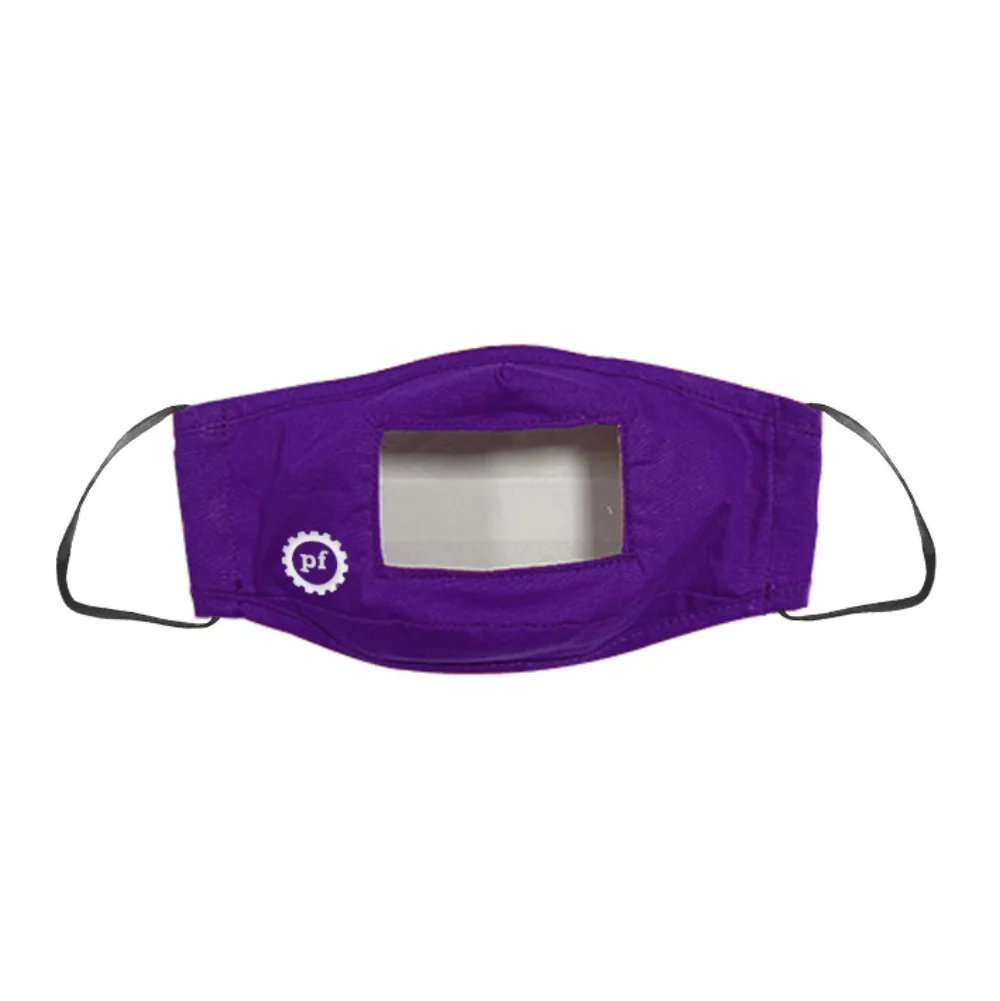 Mask - 3D 2 Ply Cotton Silkscreened with Window Adult