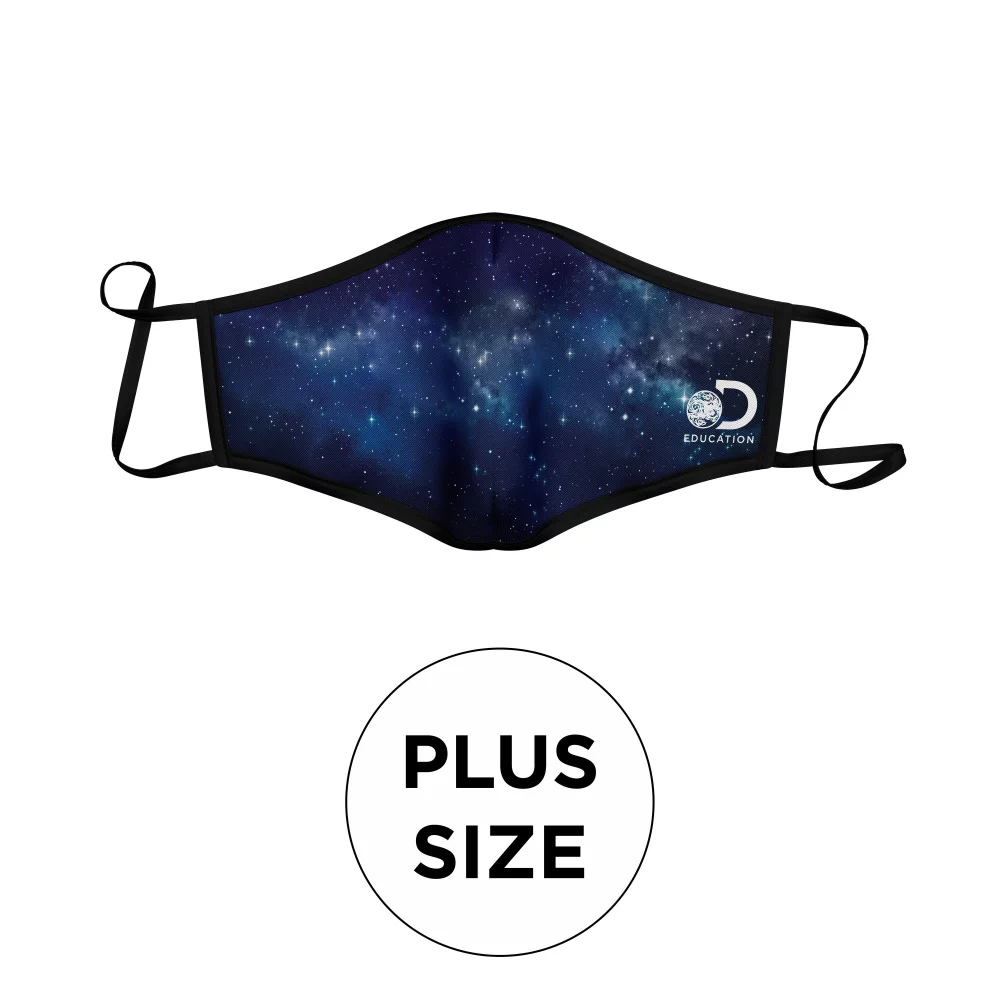 Masque - Polyester 3D 2 plis en couleur pleine taille fixe avec oreilles ajustables