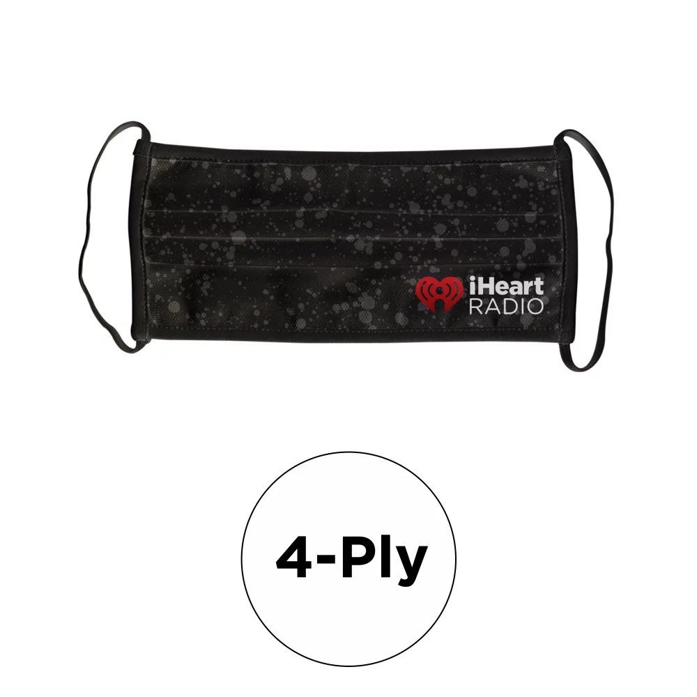 Masque - Plissé 4 plis en polyester de couleur pleine pour adulte fixe