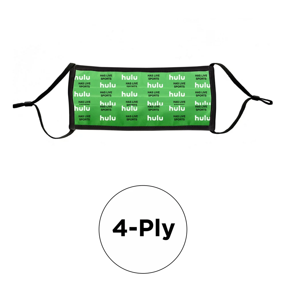 Masque - Plissé 4 plis en polyester de couleur pleine ajustable pour adulte