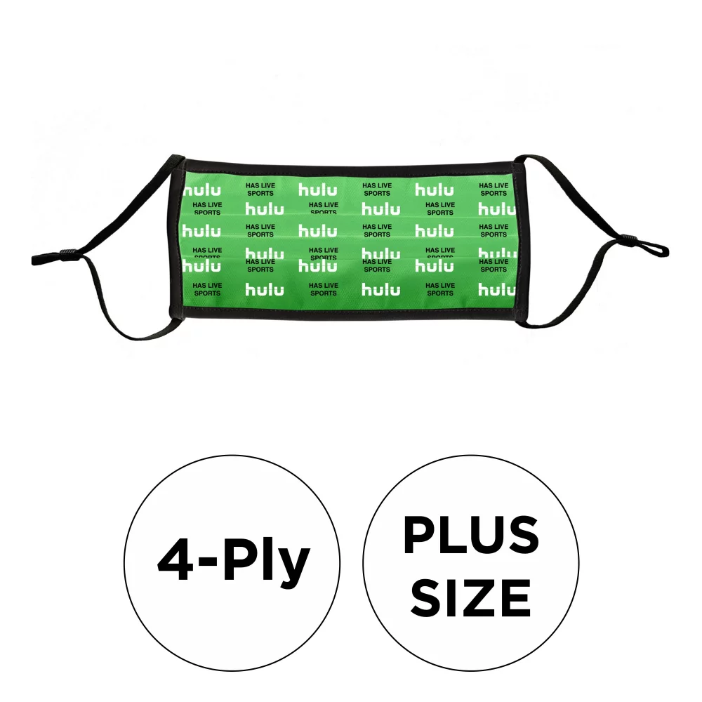 Masque - Plissé 4 plis en polyester de couleur pleine ajustable en plus