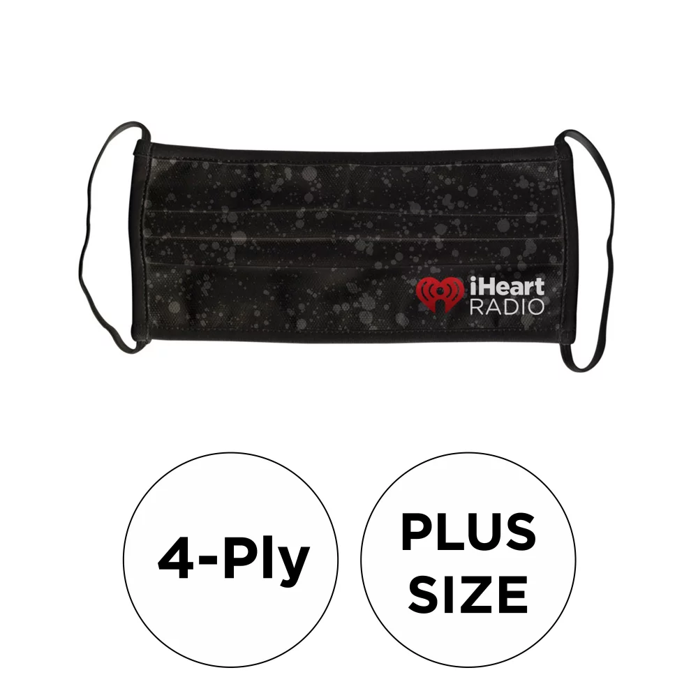 Masque - Plissé 4 plis en polyester de couleur pleine fixe plus