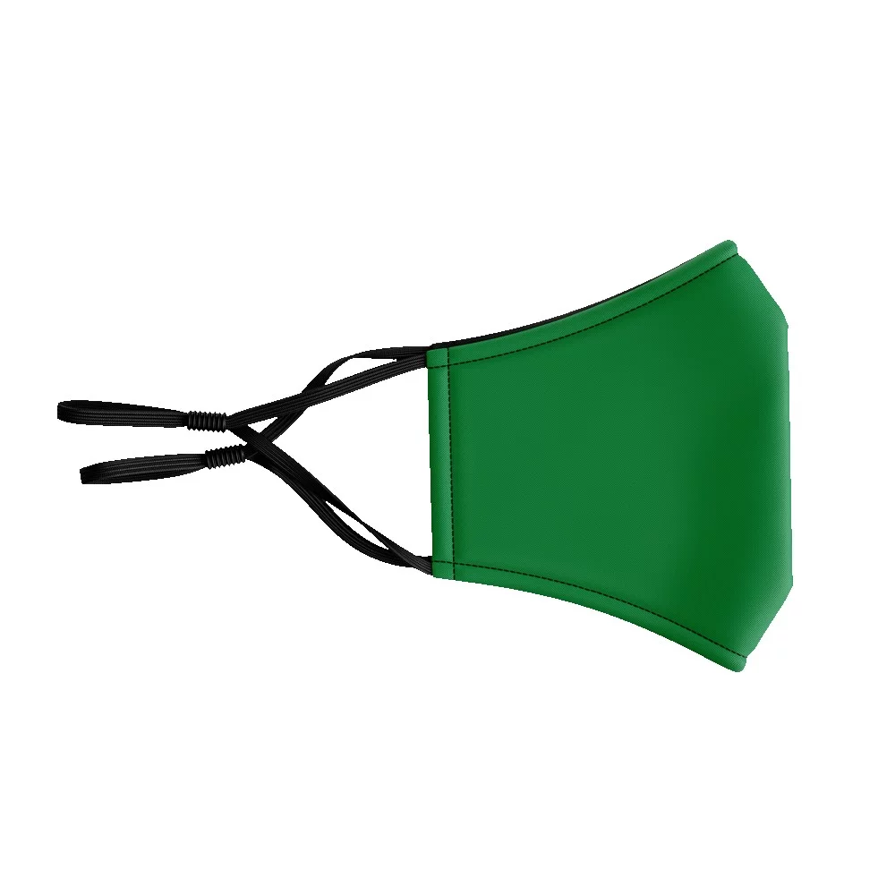 Masque avec filtre cousu - 3D 3 plis en coton sérigraphié avec oreilles ajustables pour adulte.