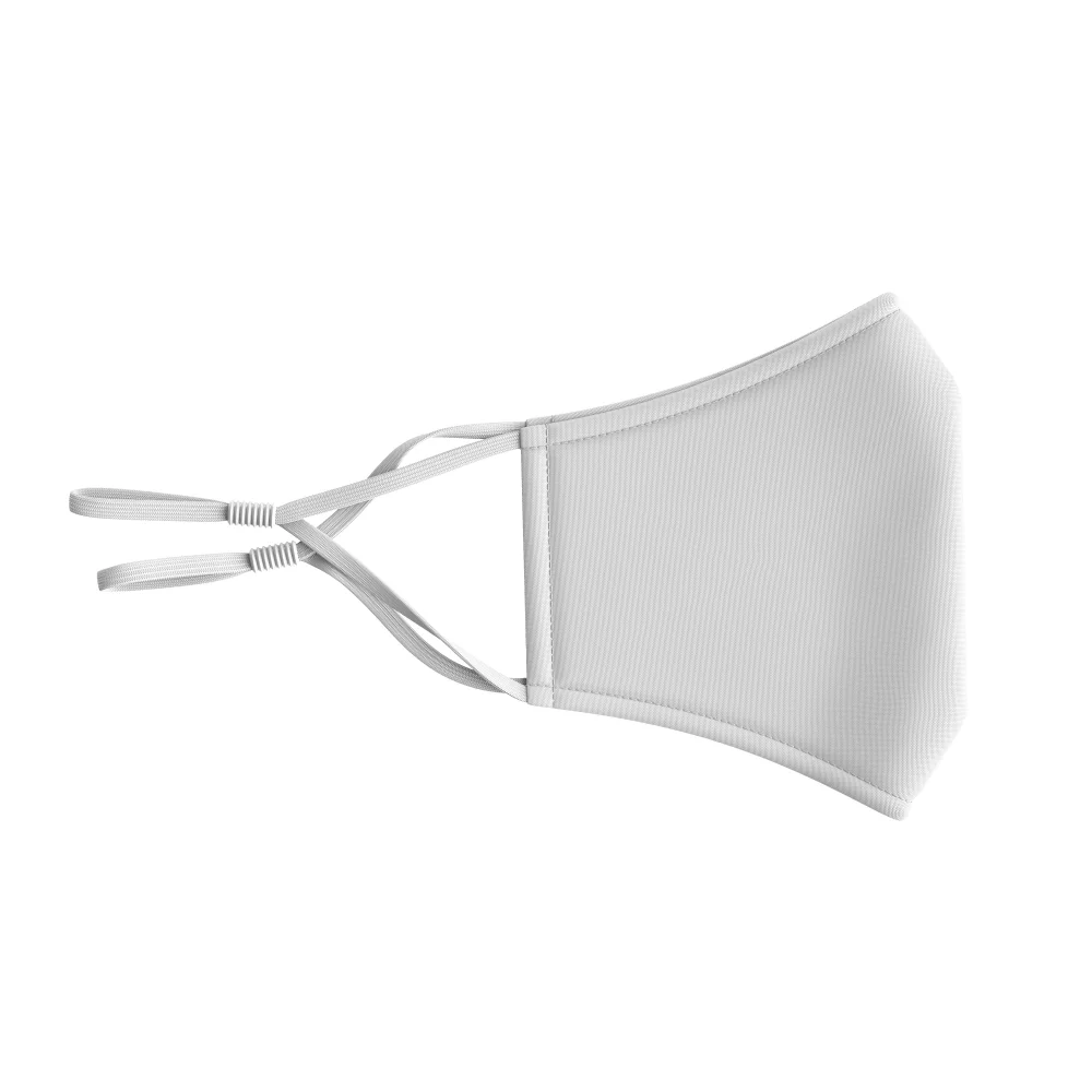 Masque avec filtre cousu - 3D 3 plis en coton sérigraphié avec oreilles ajustables pour adulte.