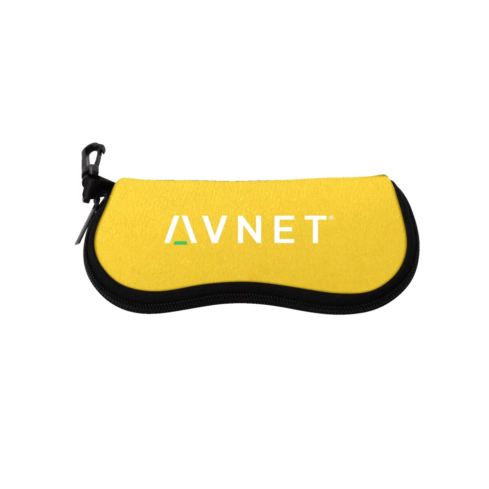 Pochette pour lunettes en néoprène de couleur unie