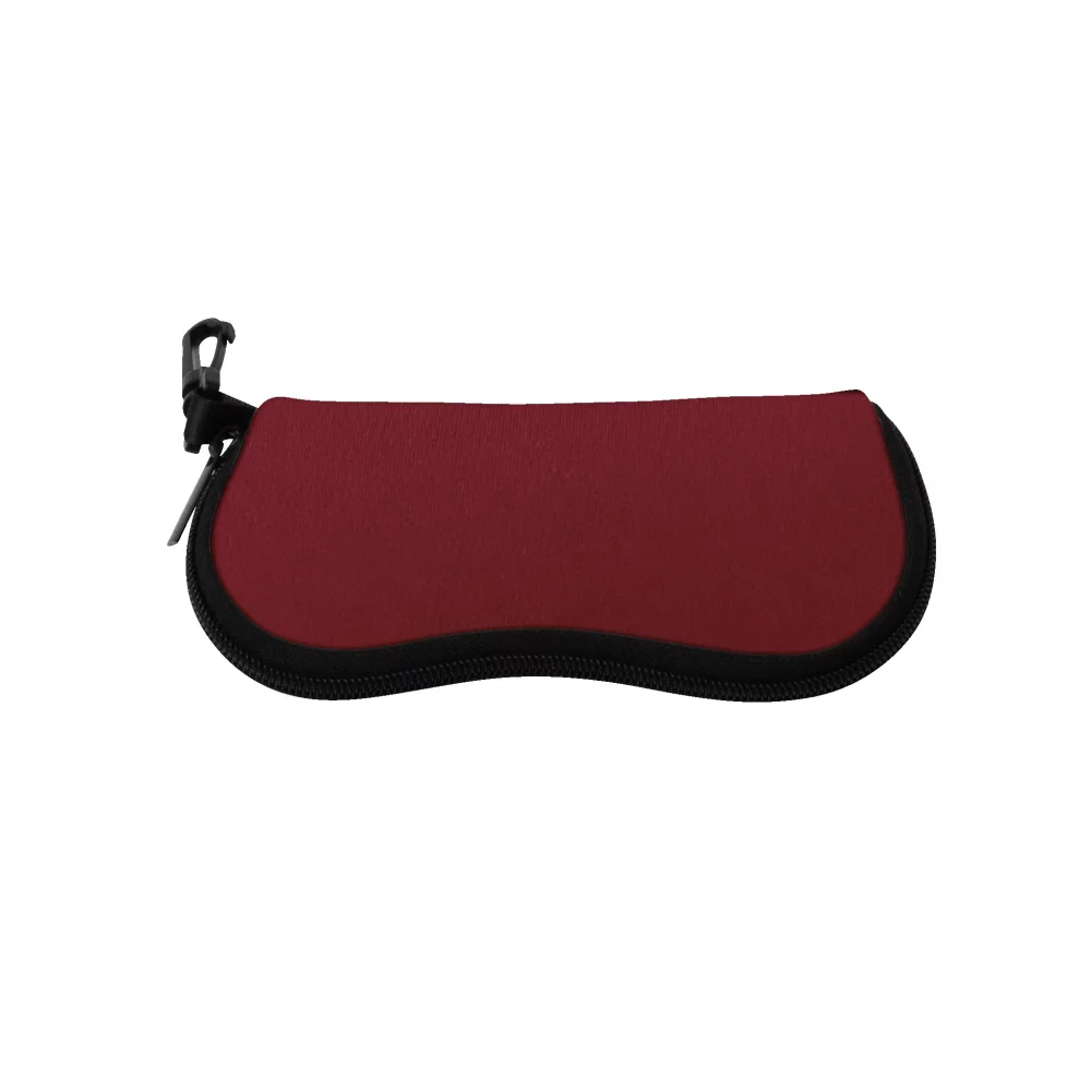 Pochette pour lunettes en néoprène de couleur unie