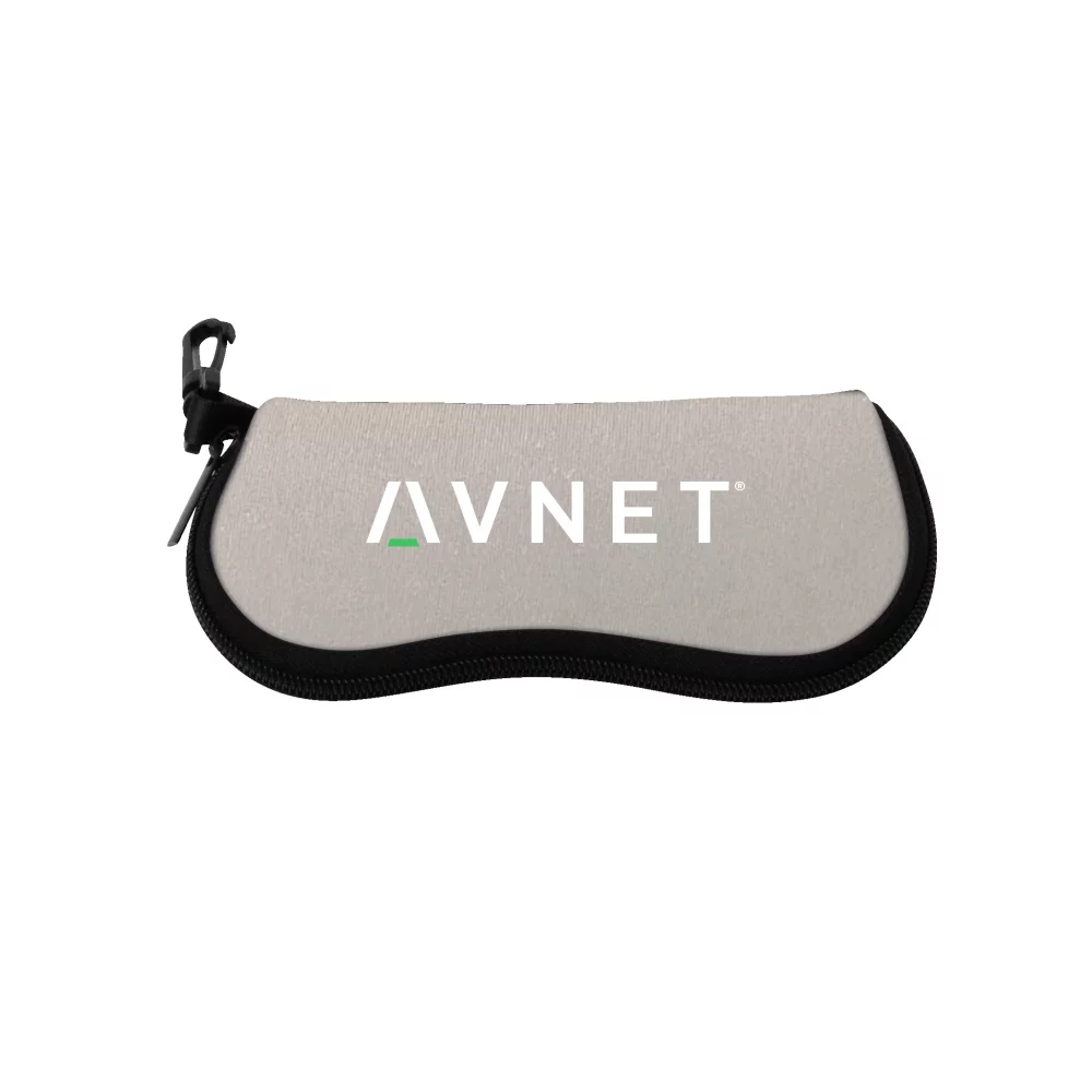 Pochette pour lunettes en néoprène de couleur unie