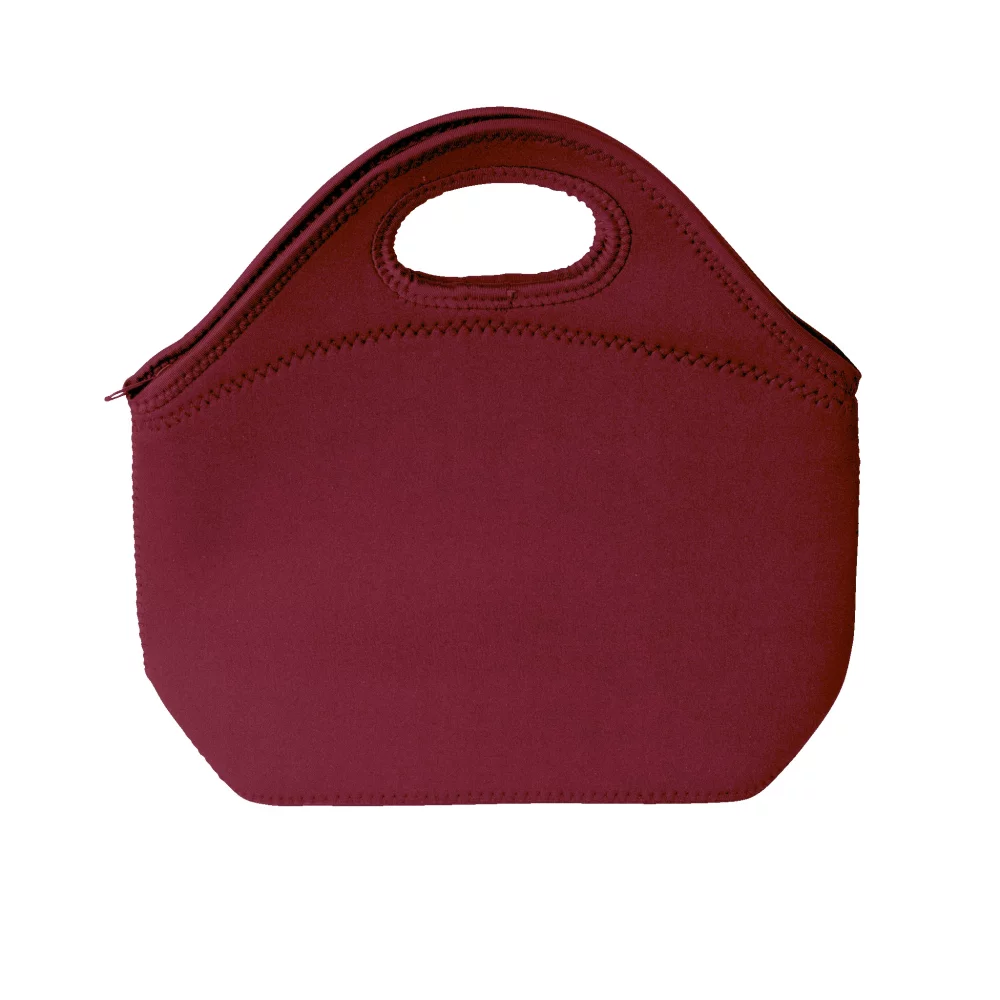 Sac à lunch en néoprène de petite taille en couleur pleine