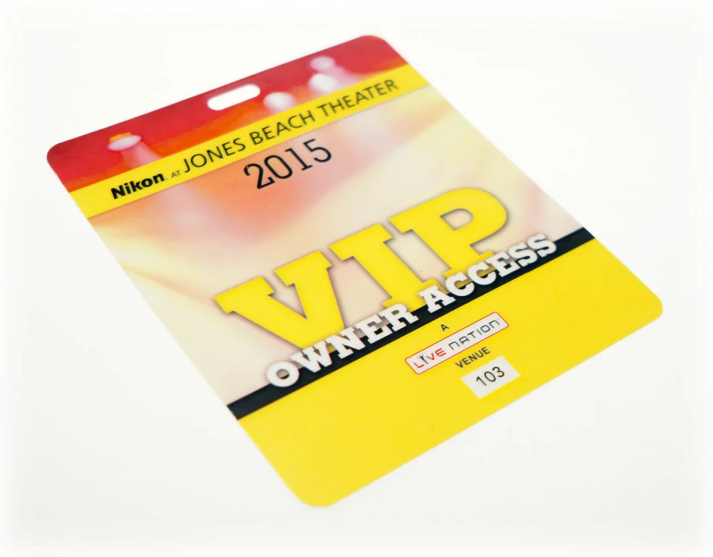 2.5" x 3.5" Economy Laminate Cardstock Lanyard Card - 10 mil