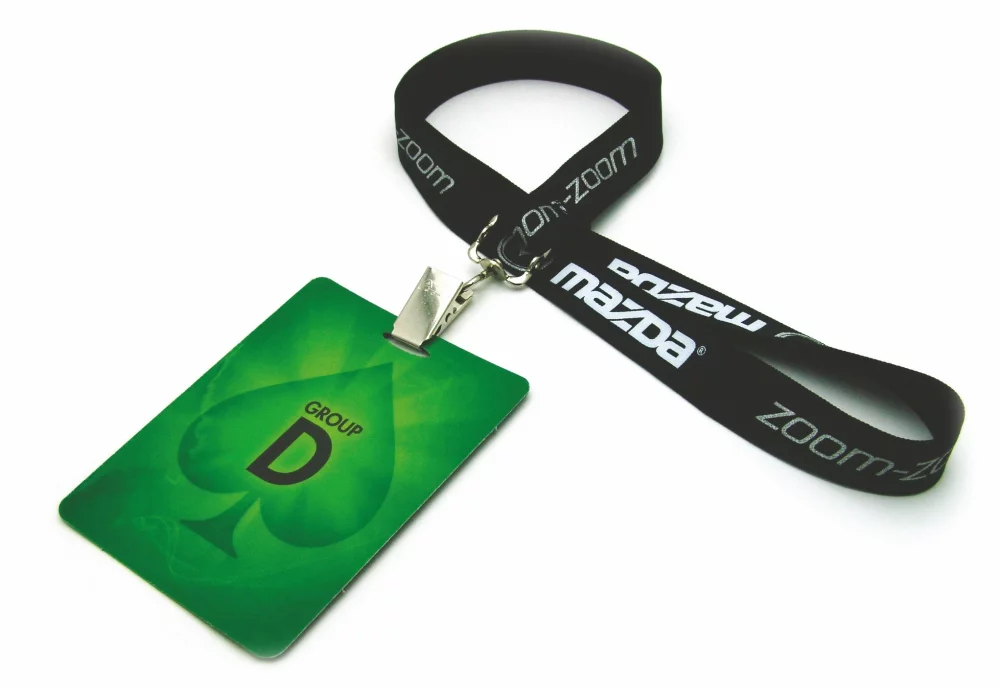 2.5" x 4.25" Premium Laminate Cardstock Lanyard Card - 30 mil