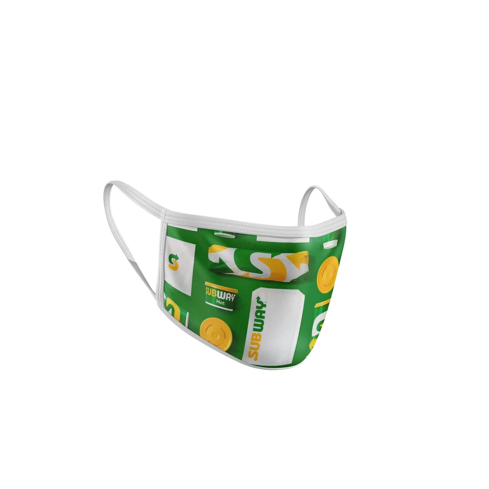 2 Ply Sublimated Polyester Mask with Filter Pocket