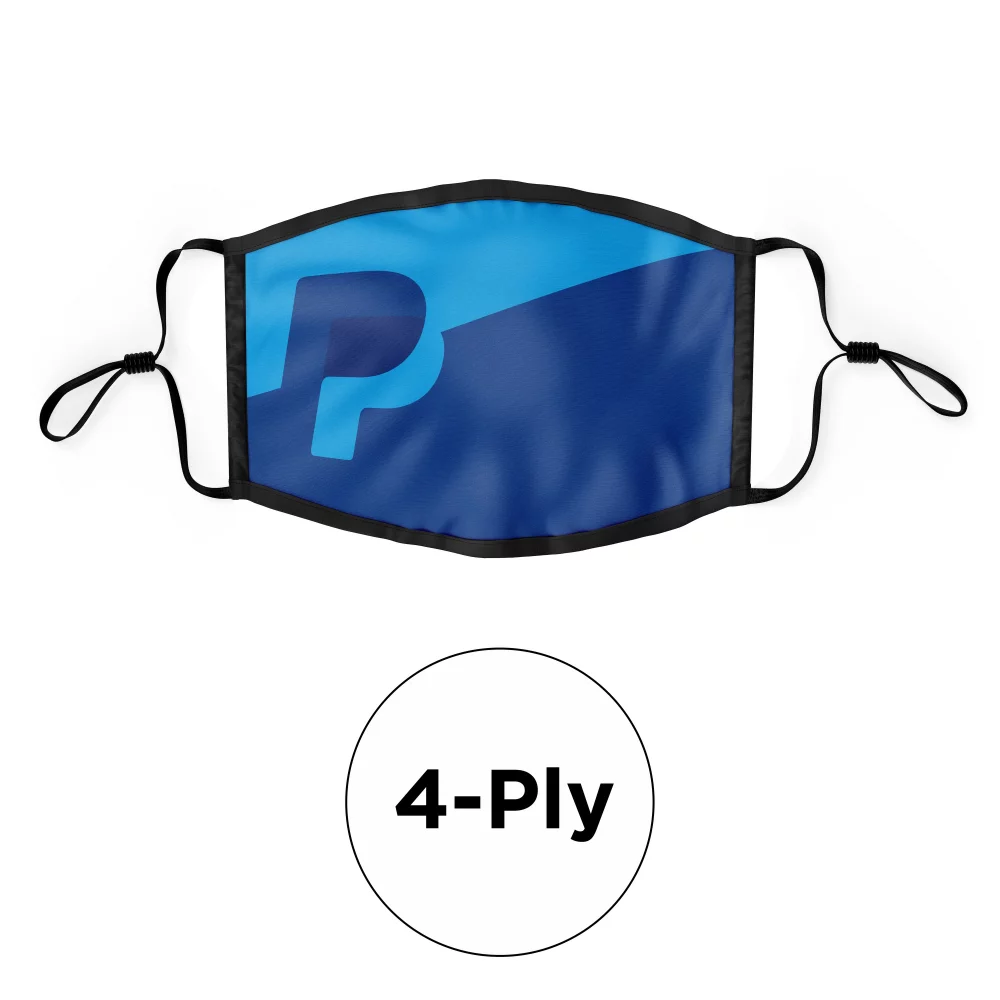 Masque en polyester ajustable sublimé à 4 plis