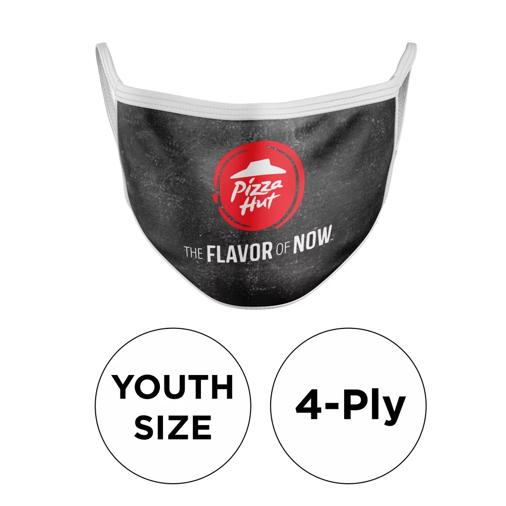 4 Ply Sublimated Polyester Youth Mask