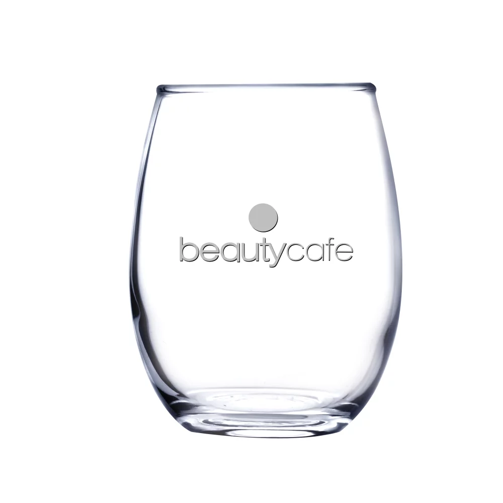 9 Oz. Stemless White Wine Glass (Screen Printed)