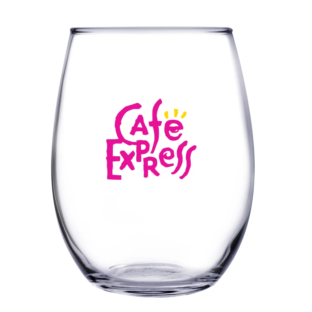21 Oz. Stemless White Wine Glass (Screen Printed)
