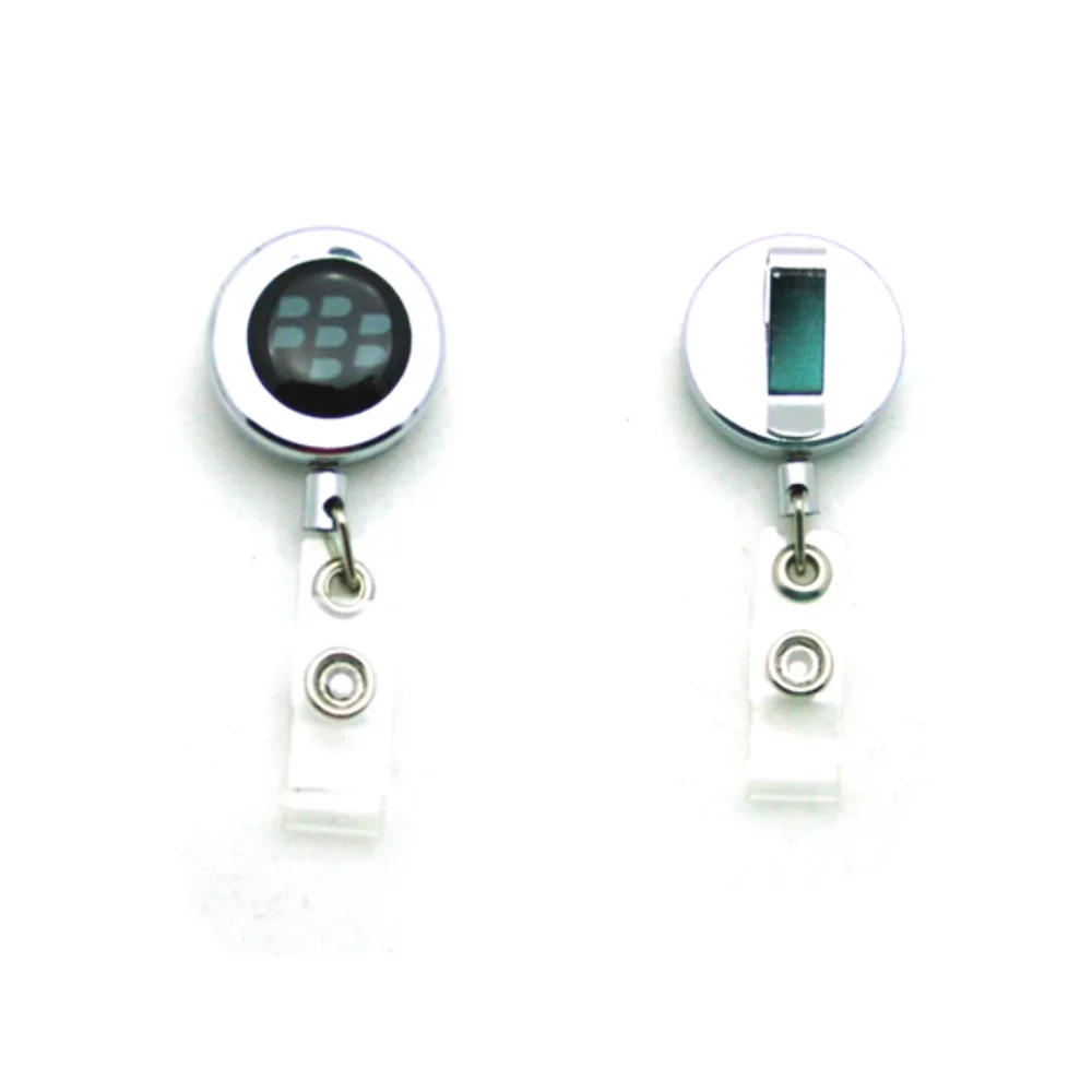 Reel de badge en métal avec clip arrière