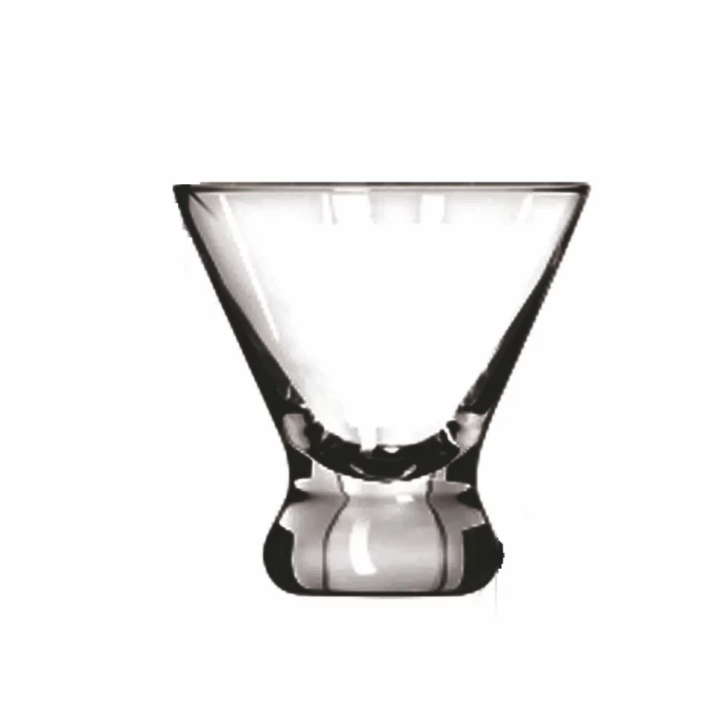 8.25 Oz. Stemless Martini Glass (Deep Etch)