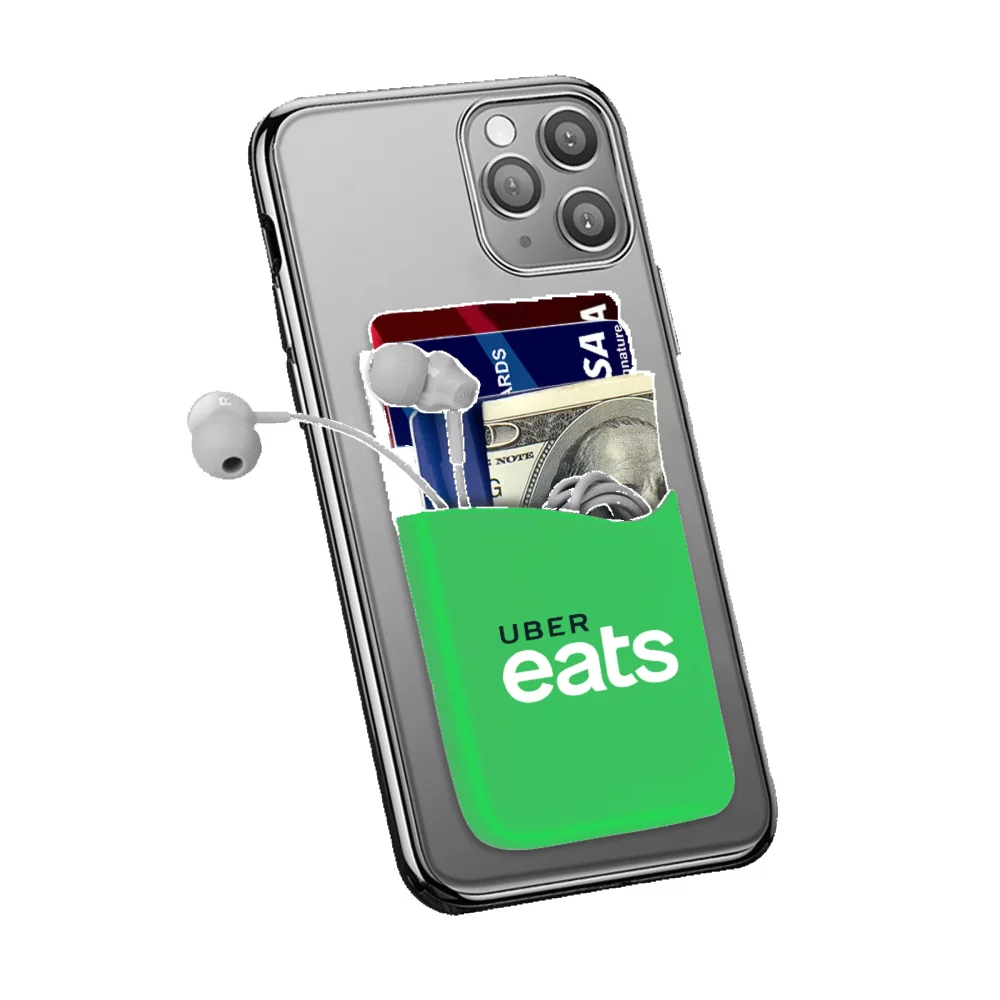 Double Pocket Silicone Phone Wallet (Full Color)