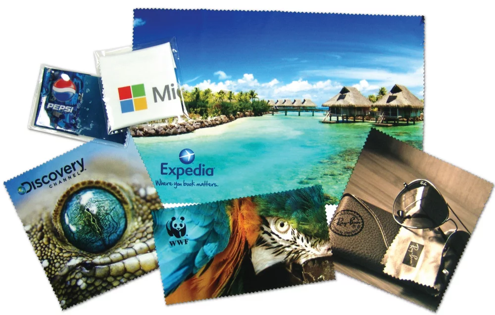 Chiffon en microfibre recyclée en couleur pleine RPET - 4" x 7"