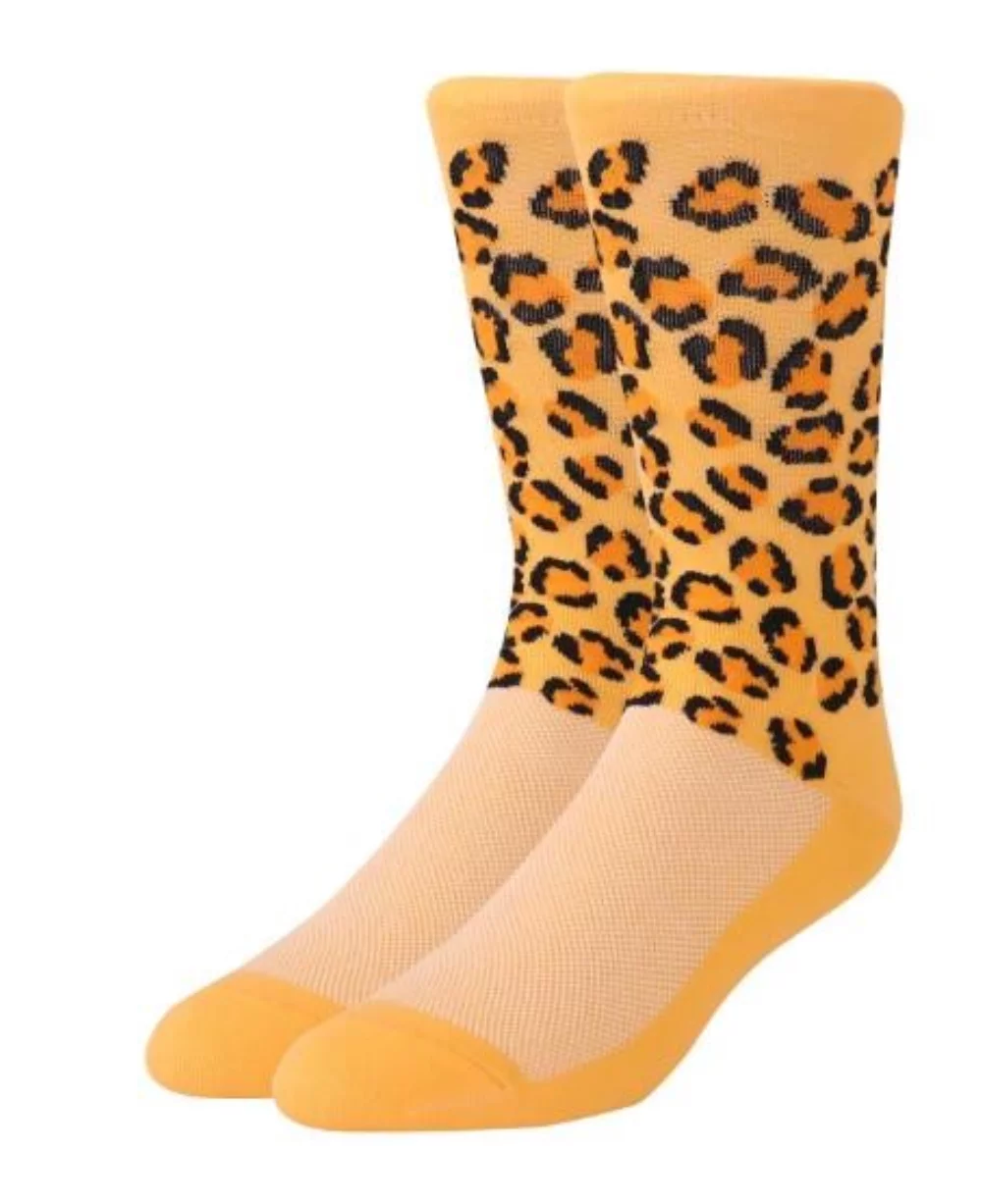 Chaussettes de cyclisme haute performance en nylon Jacquard