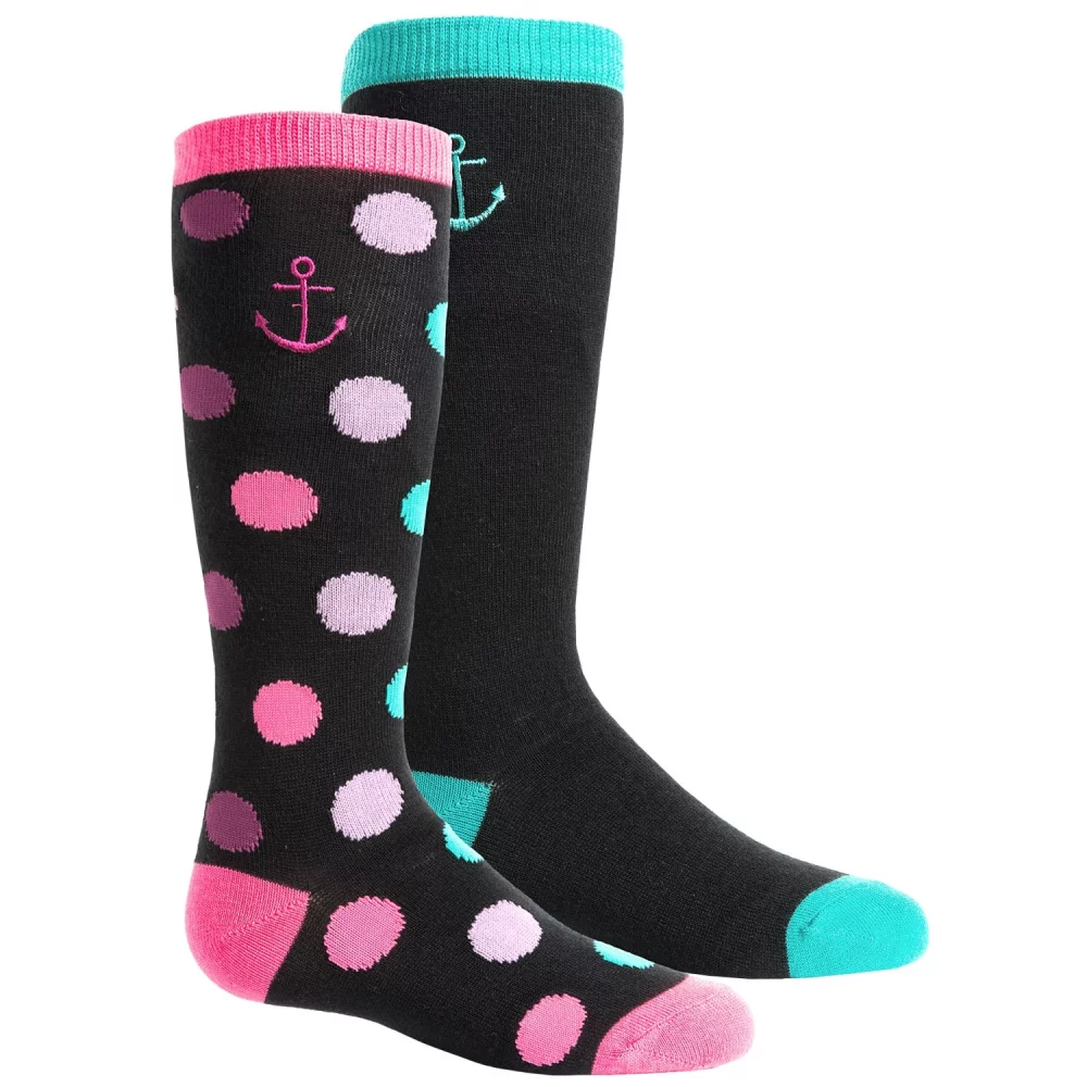 Chaussettes jacquard montantes aux genoux