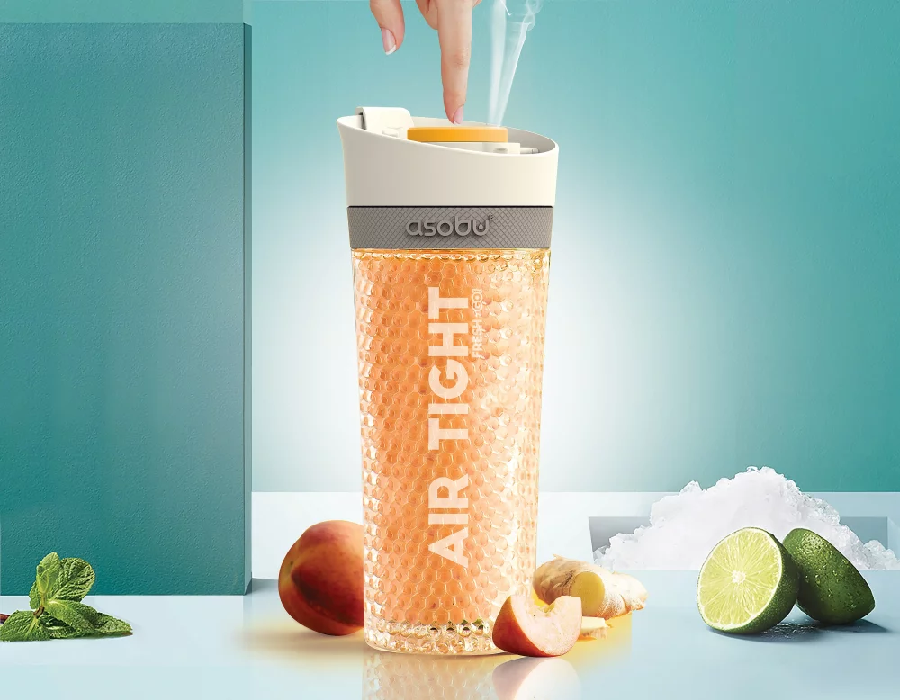 15 Oz. Fresh N Go® Pump N Chill Gel Tumbler