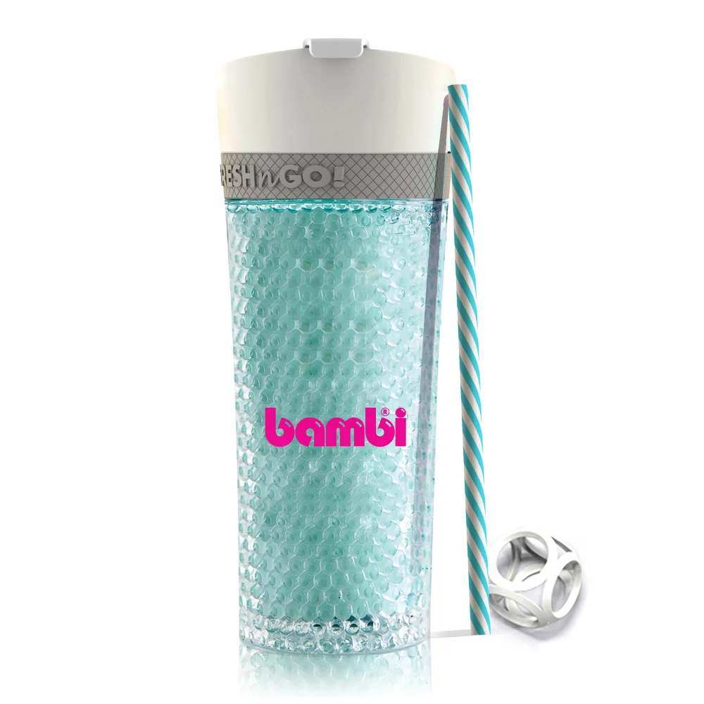 15 Oz. Fresh N Go® Pump N Chill Gel Tumbler