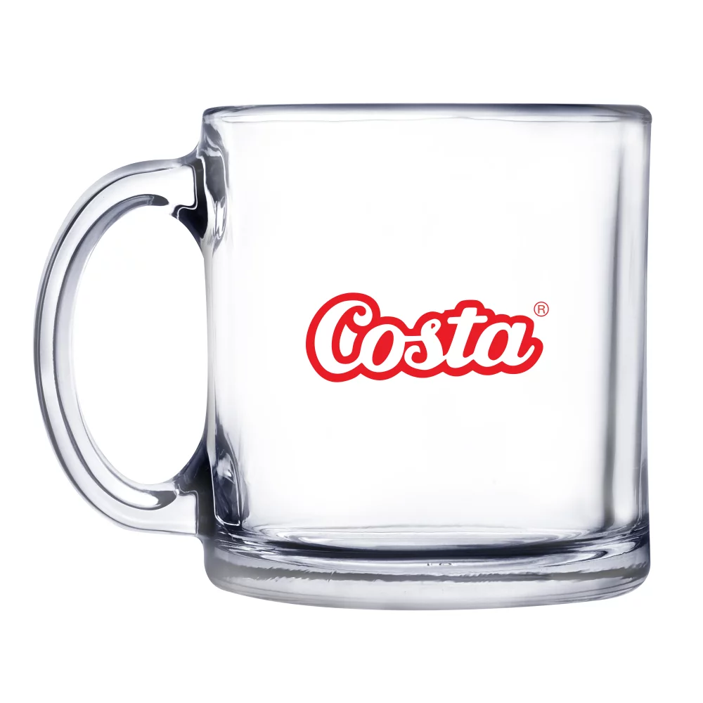 13 Oz. Warm Beverage Glass Mug (Screen Printed)