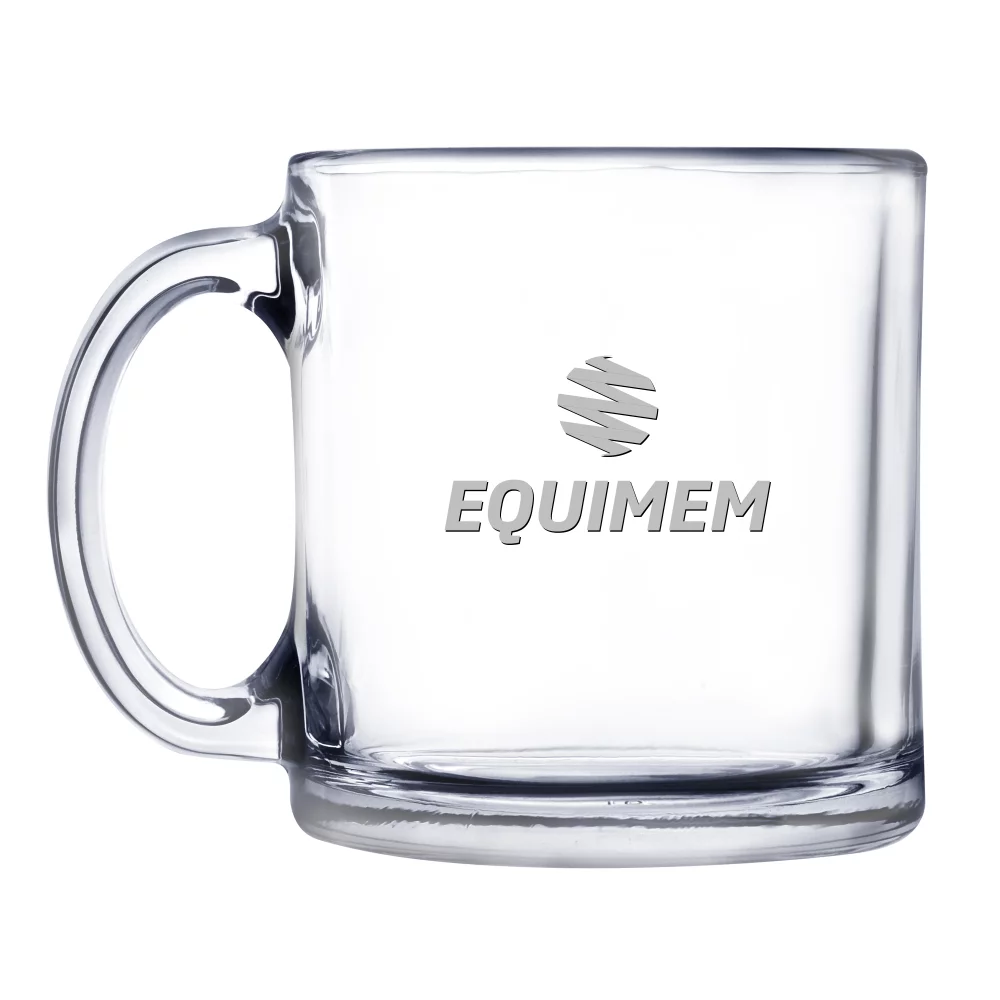13 Oz. Warm Beverage Glass Mug (Screen Printed)