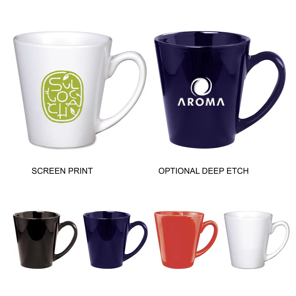 Tasse entonnoir en céramique de 12 oz.