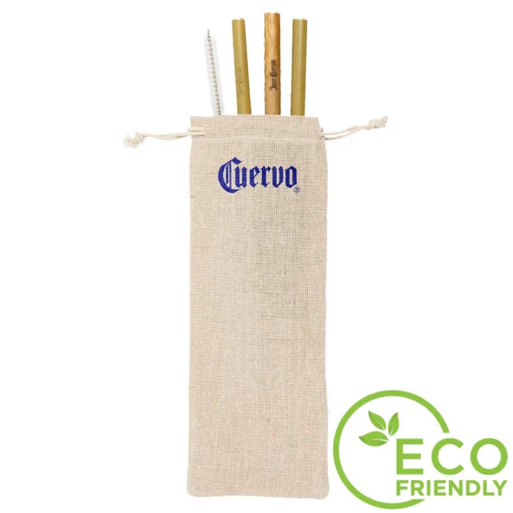 Ensemble de pailles en bambou