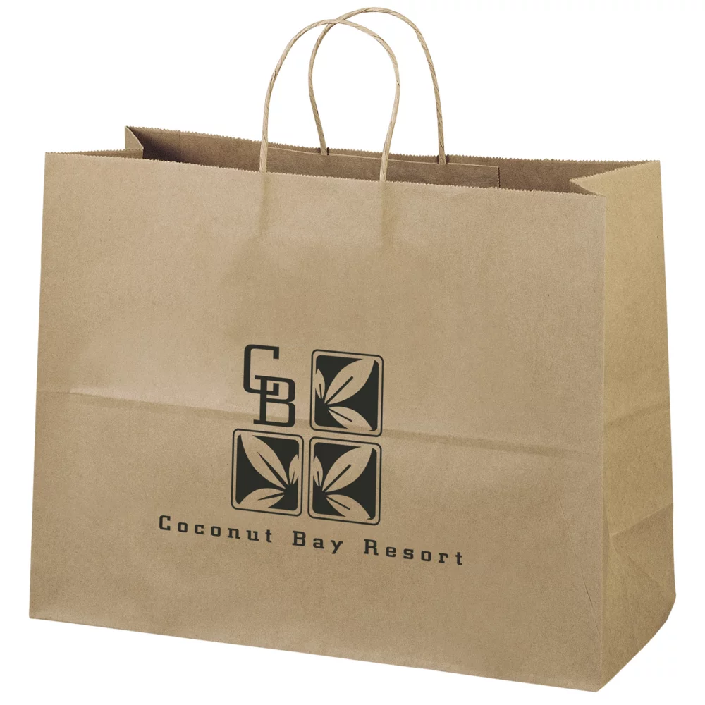 Vogue Eco Kraft-Brown Shopper (Flexo Ink)