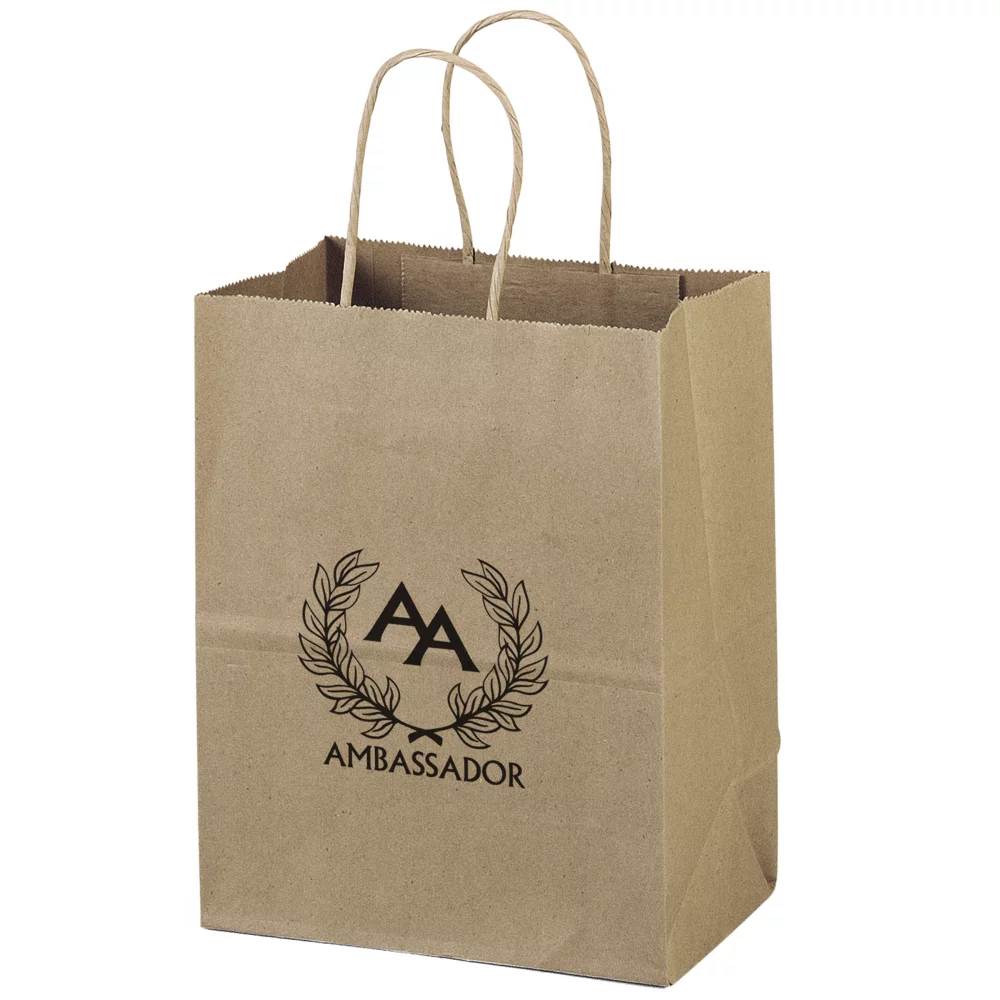 Eco Mini Kraft-Brown Shopper Bag (Flexo Ink)