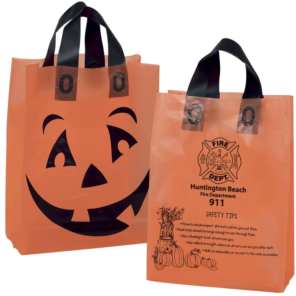 Pumpkin Frosted Shopper Halloween Bag