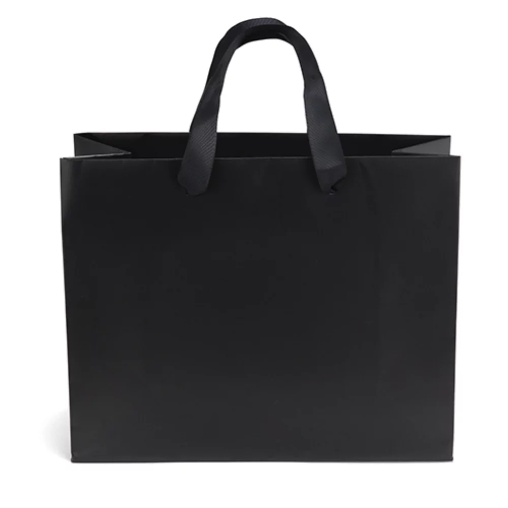 Victoria™ Ribbon Handle Matte Eurotote Bag (Foil Print)