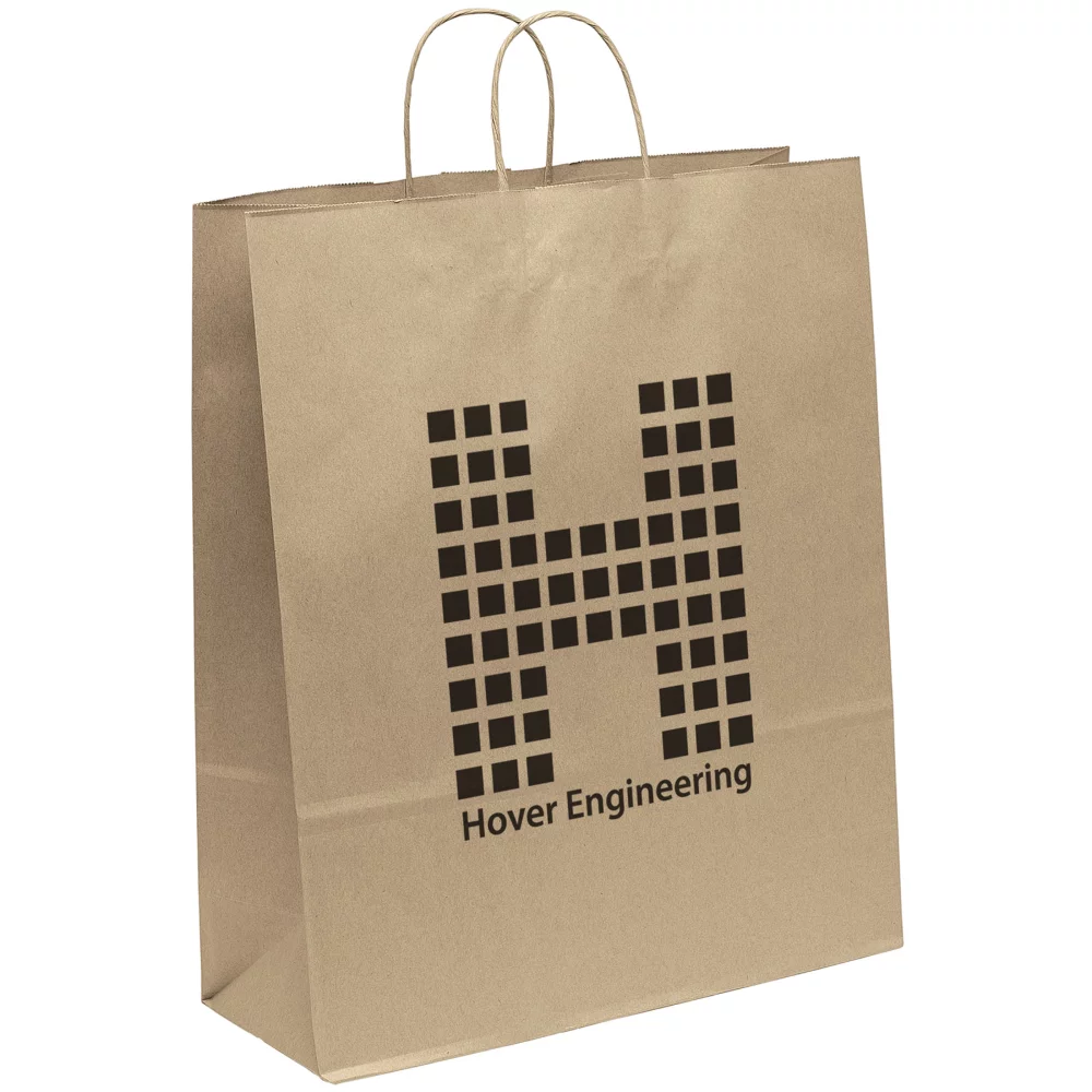 Stephanie Eco Kraft-Brown Shopper (Flexo Ink)