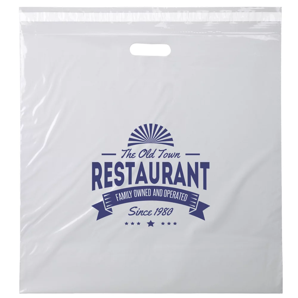 Sac découpé en forme de guerrier à fermeture adhésive et scellable