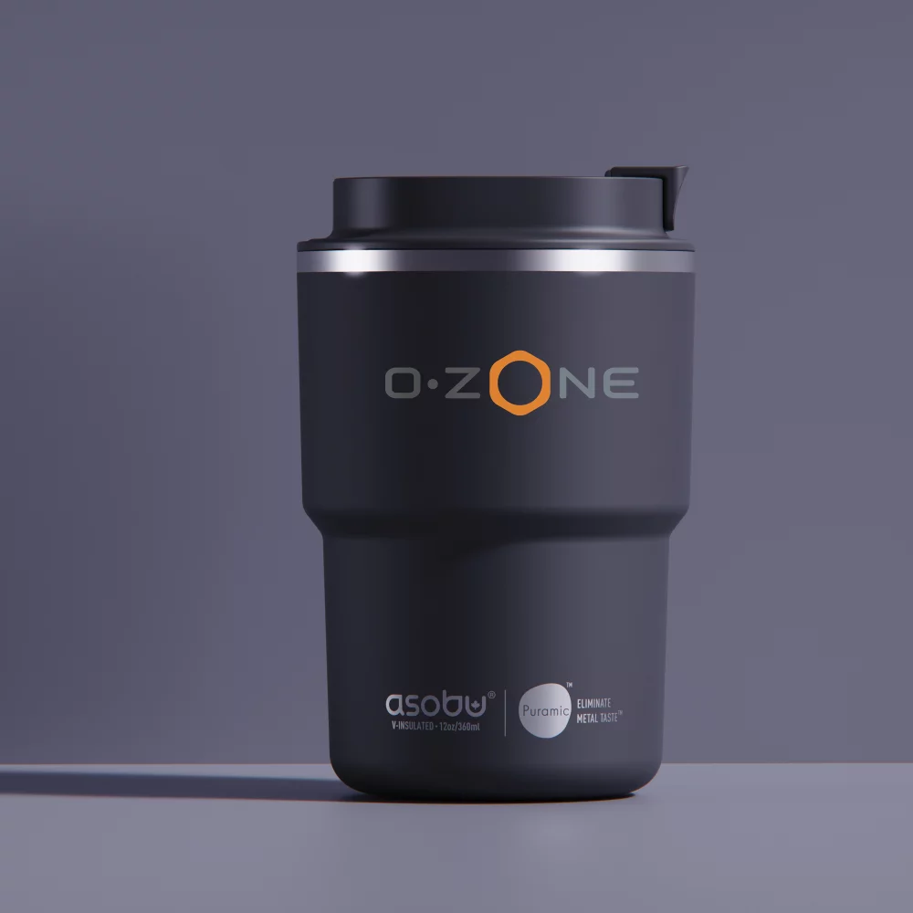12 Oz. Asobu® Coffee Express Vacuum Insulated Tumbler w/Ceramic Coated Interior