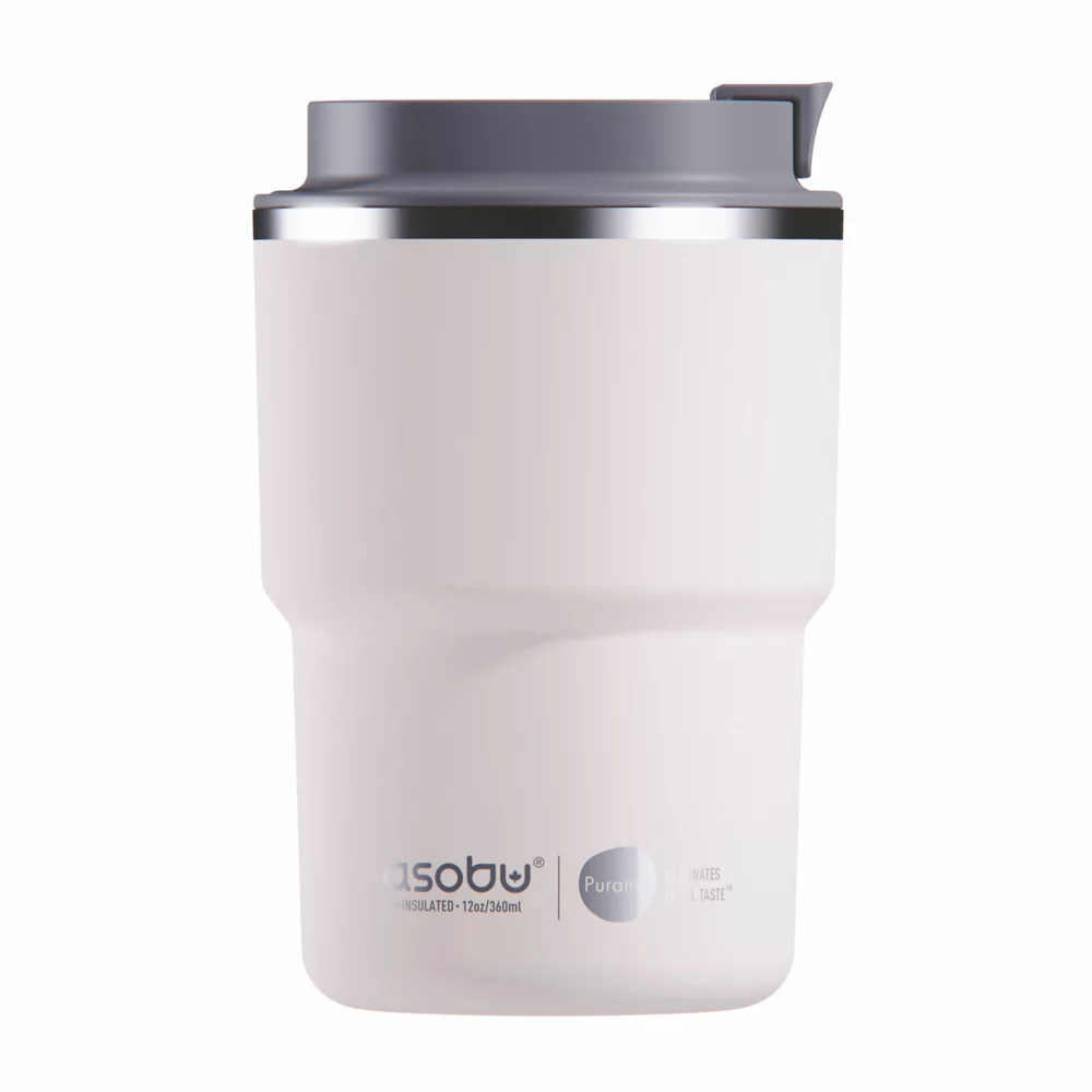 Gobelet isotherme sous vide Asobu® Coffee Express de 12 oz avec intérieur en céramique revêtu