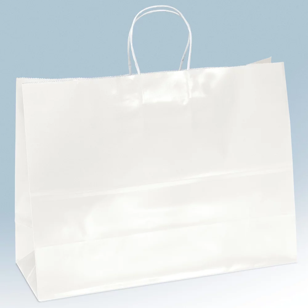 Aubrie™ Gloss Shopper Bag (White)