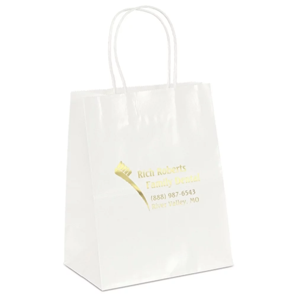 Amanda™ Gloss Shopper Bag (White)