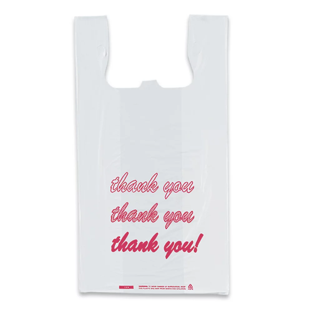 "Thank You" T-Shirt Style Stock Bag