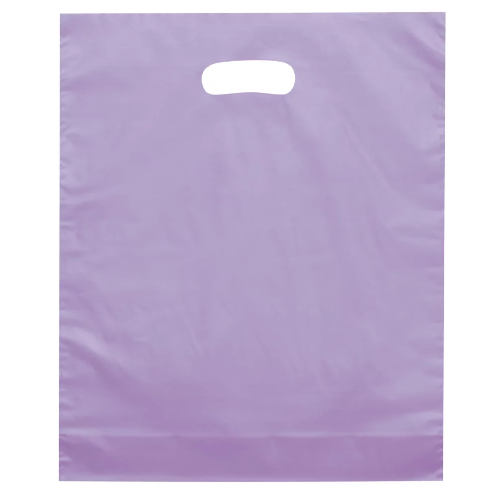 Orchid™ Frosted Brite Die Cut Handle Bag (Flexo Ink)